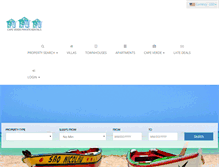 Tablet Screenshot of capeverdeprivaterentals.com